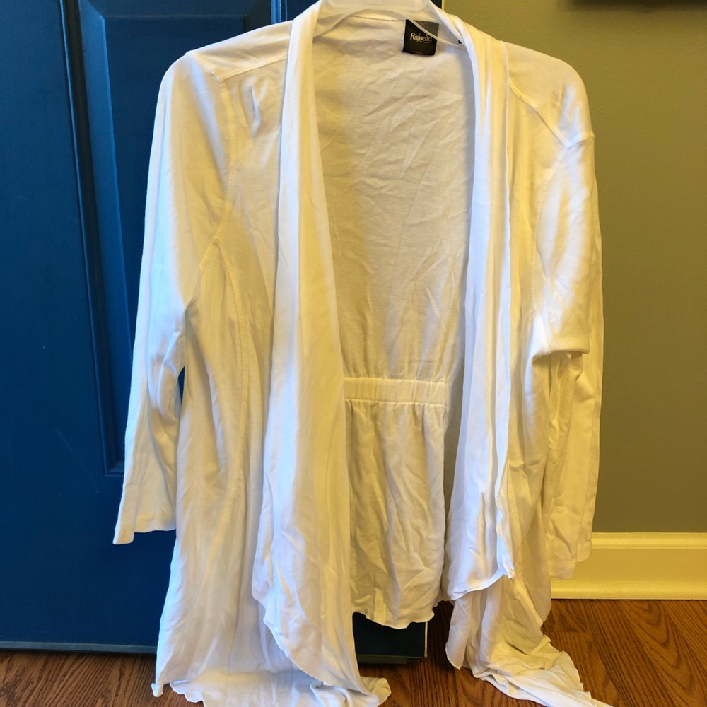 White fitted cardigan
